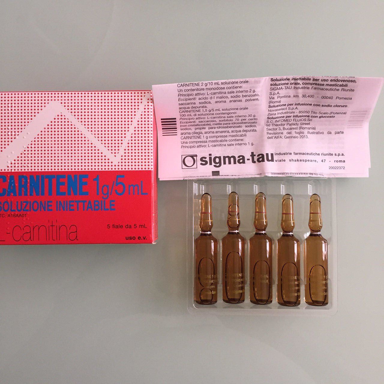 "NO STOCK" Carnitene L-Carnitine By Sigma-Tau, Made In ITALY ...