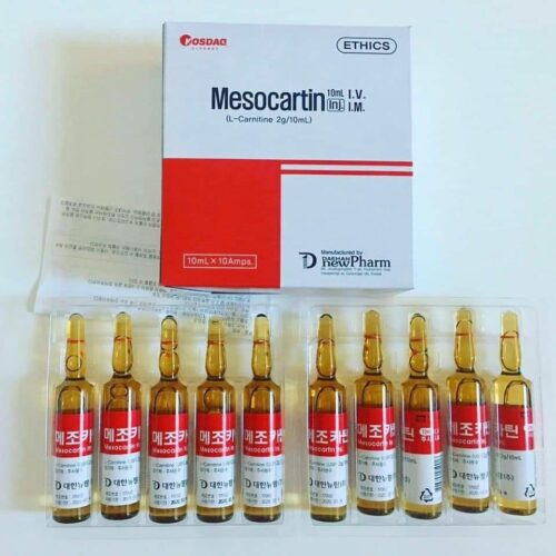 L-CARNITINE MESOCARTINE MADE IN KOREA 10pcs AMPOULES - Image 3