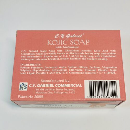 KOJIC SOAP W/ GLUTATHIONE BY CY GABRIEL 135g - Image 3