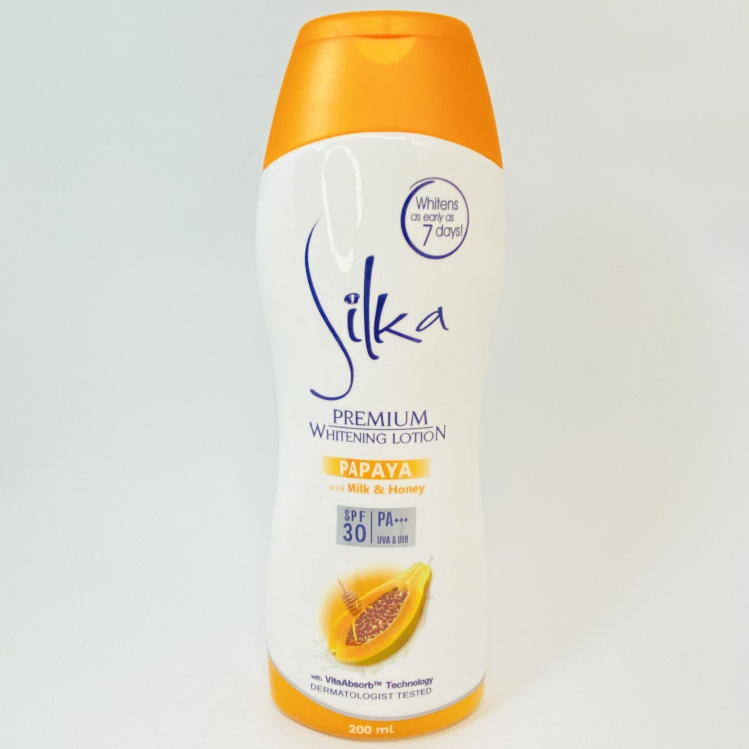 SILKA PREMIUM WHITENING LOTION (PAPAYA WITH MILK & HONEY) - Glutathione