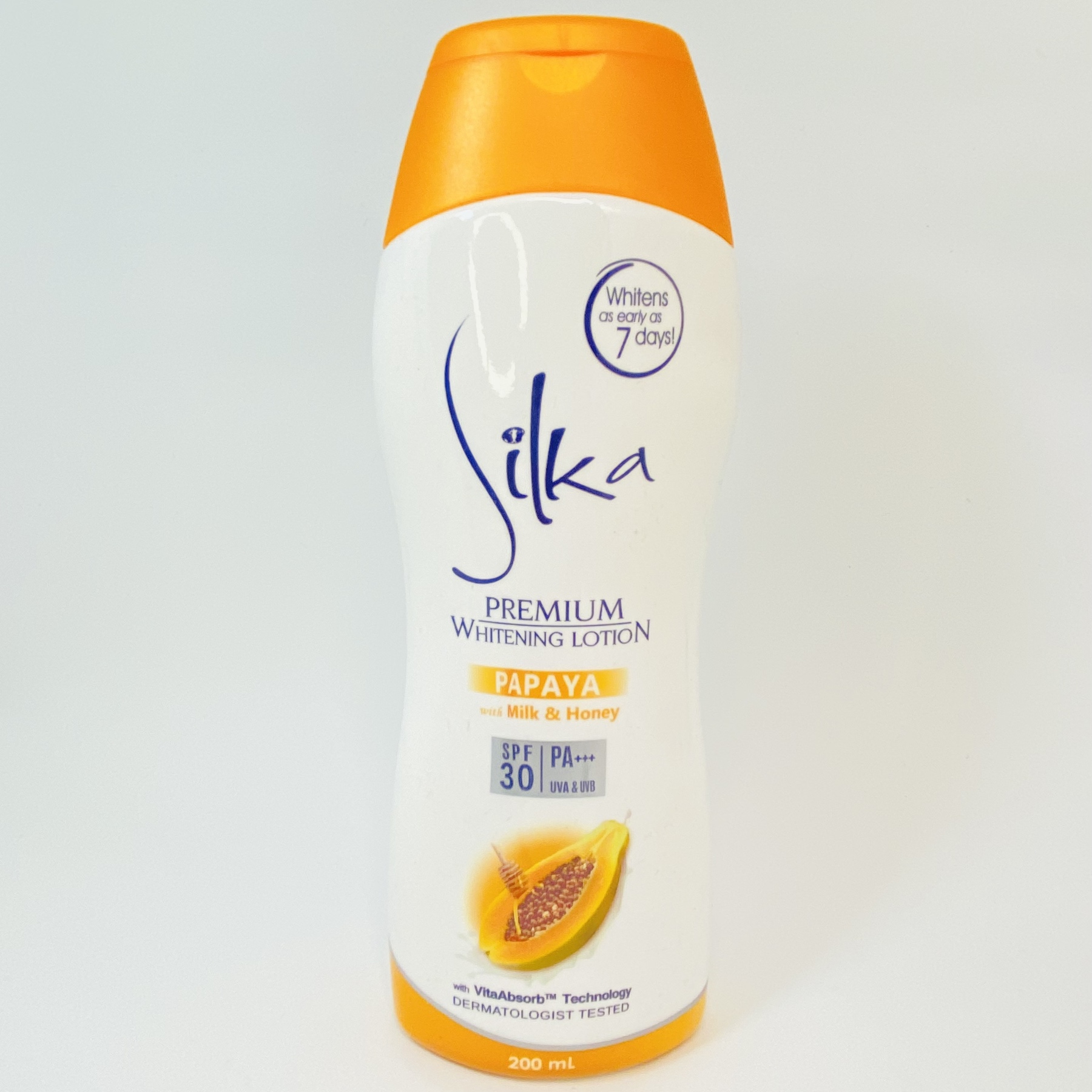 Silka Premium Whitening Lotion Papaya With Milk Honey Glutathione