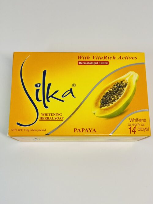 SILKA WHITENING HERBAL WITH PAPAYA SOAP 135g - Image 4