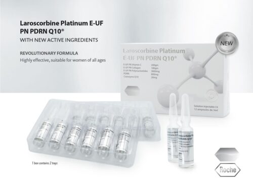 Laroscorbine Platinum E UF PN Vitamin C 200g & Collagen 180g Injection / 12 ampoules - Image 3