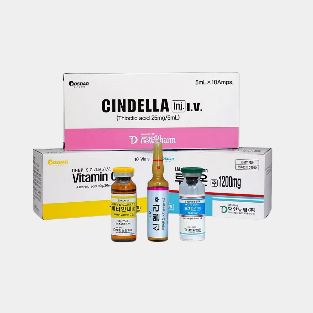 CINDELLA, LUTHIONE 1200MG, VITAMIN C TRIO SET