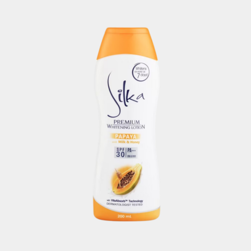 SILKA PREMIUM WHITENING LOTION (PAPAYA WITH MILK & HONEY)