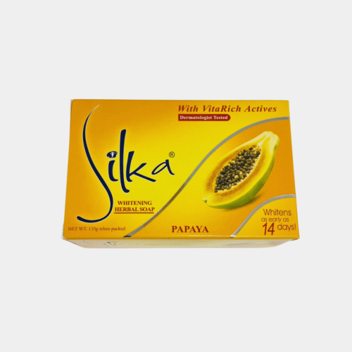 SILKA WHITENING HERBAL WITH PAPAYA SOAP 135g